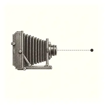 a camera pointed at one dot