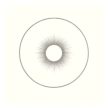a simple open circle with a tiny gold centre
