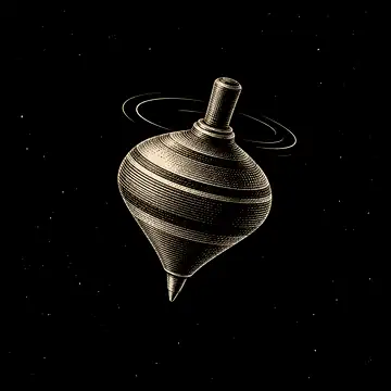 a loose spinning top