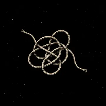a small tangled thread