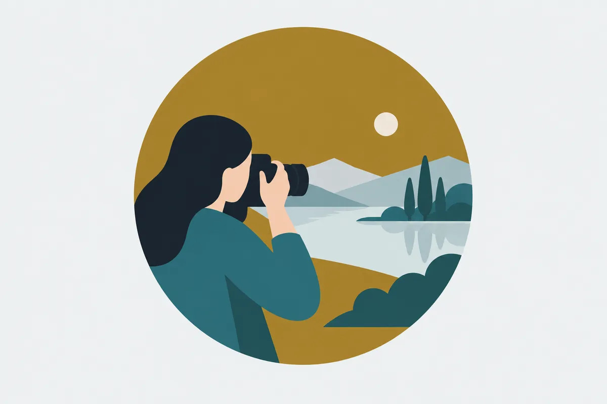A camera and the scene it points at, both sitting inside one gold field labelled awareness